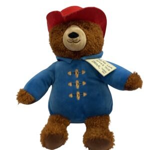 Paddington Bear Plush Stuffed Kohl's Cares Teddy In Blue Coat Red Hat‎ Sewn Eyes